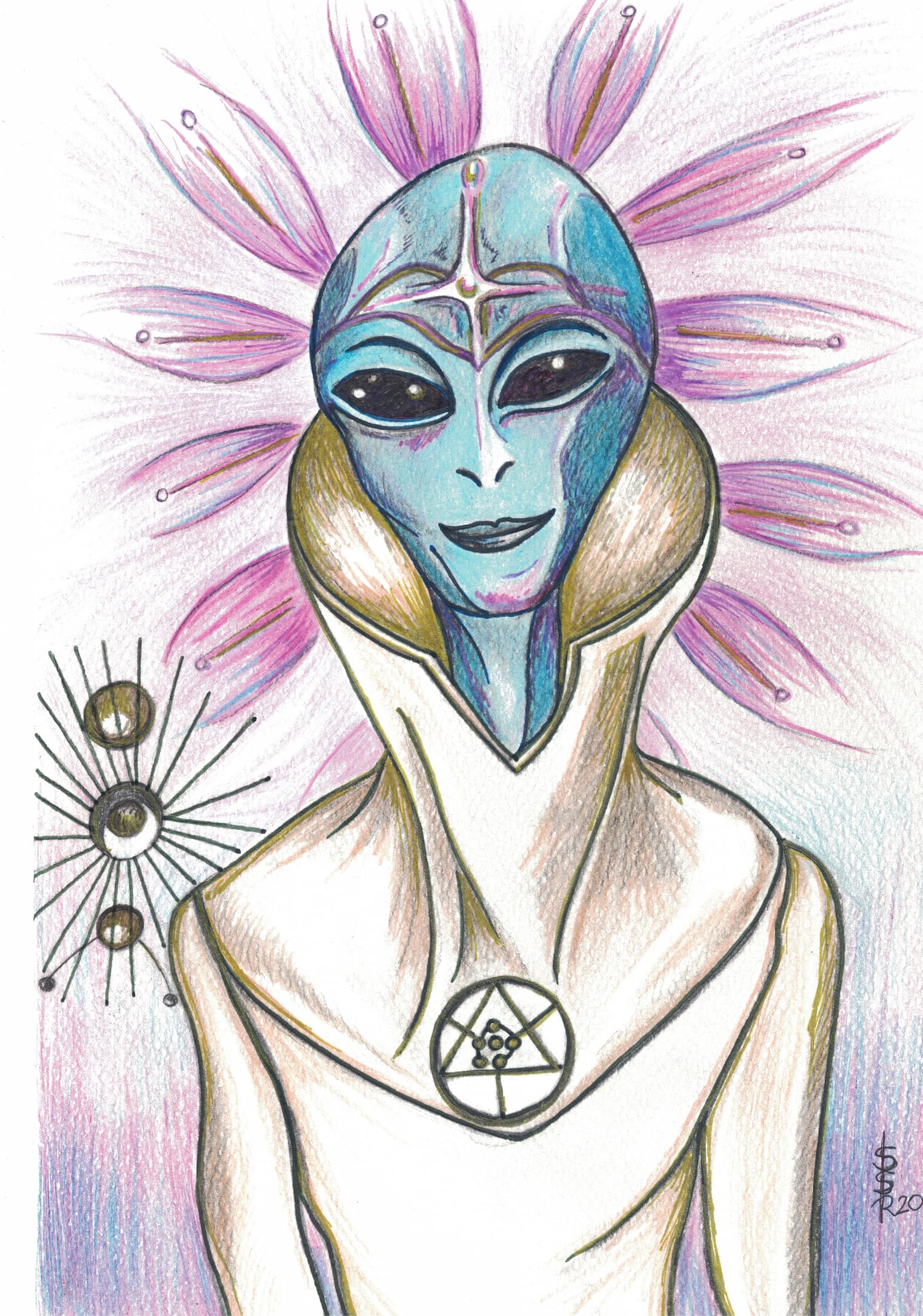 Dibujo de tu guía familiar o espiritual con Sandra - Imagen 3