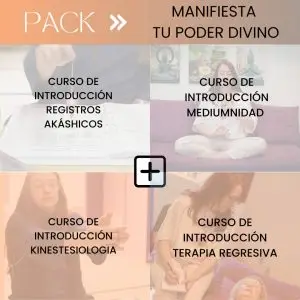 Pack Manifiesta tu Poder Divino: Registros Akáshicos, Mediumnidad, Terapia Regresiva más Kinesiología